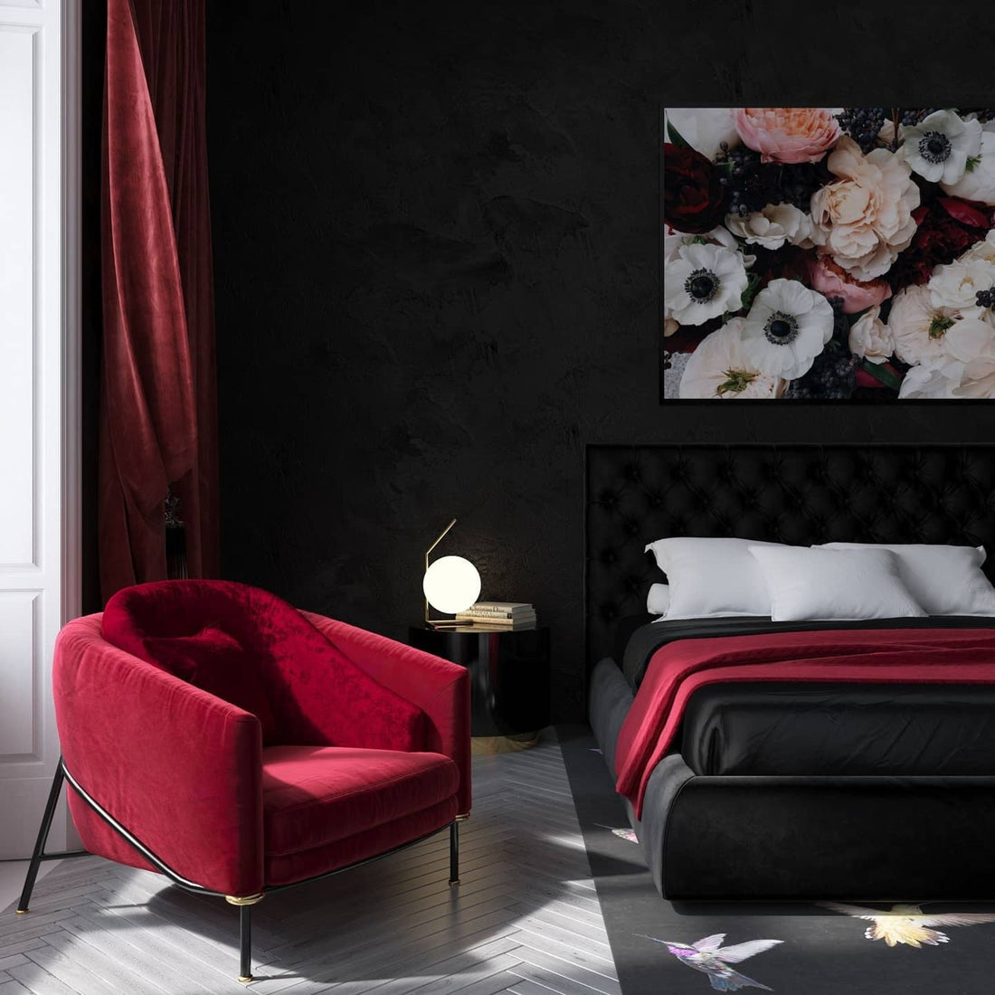 15 Fresh Takes on Red and Black Bedroom Ideas