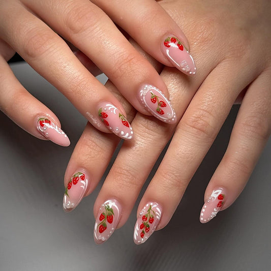 15 Strawberry Nail Designs 2026