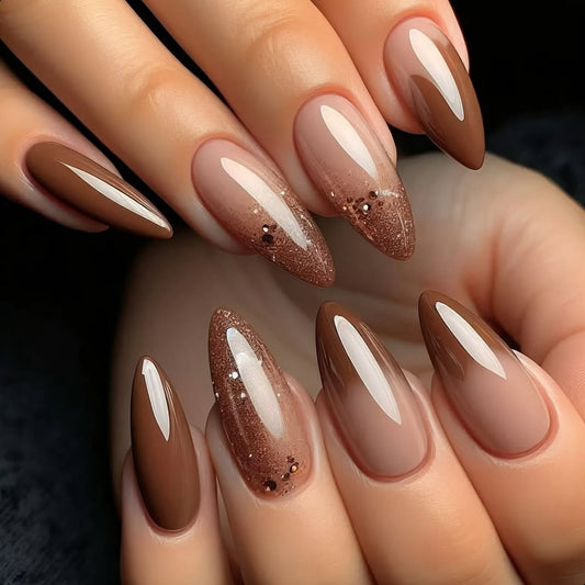 15 Minimal Brown and Gold Nail Ideas for 2026