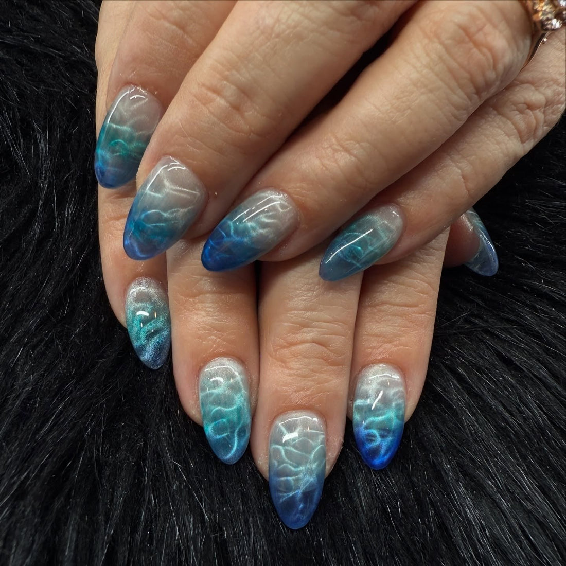 15 Black and Blue Nail Ideas for Every Season