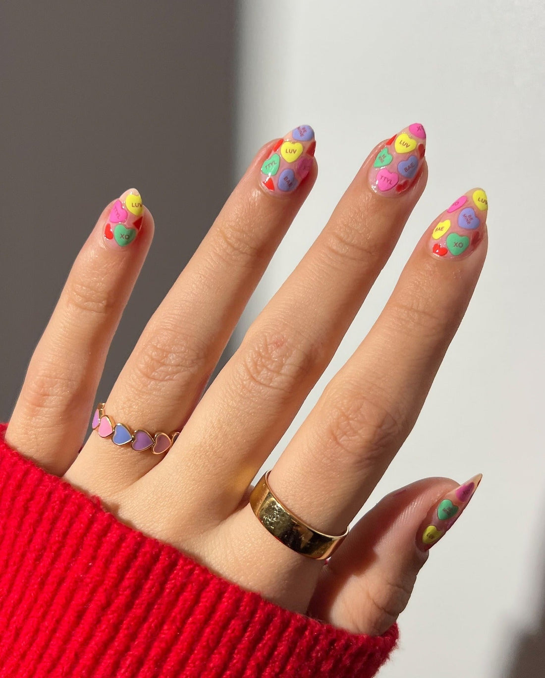 15  Cool Girl Heart Nail Ideas