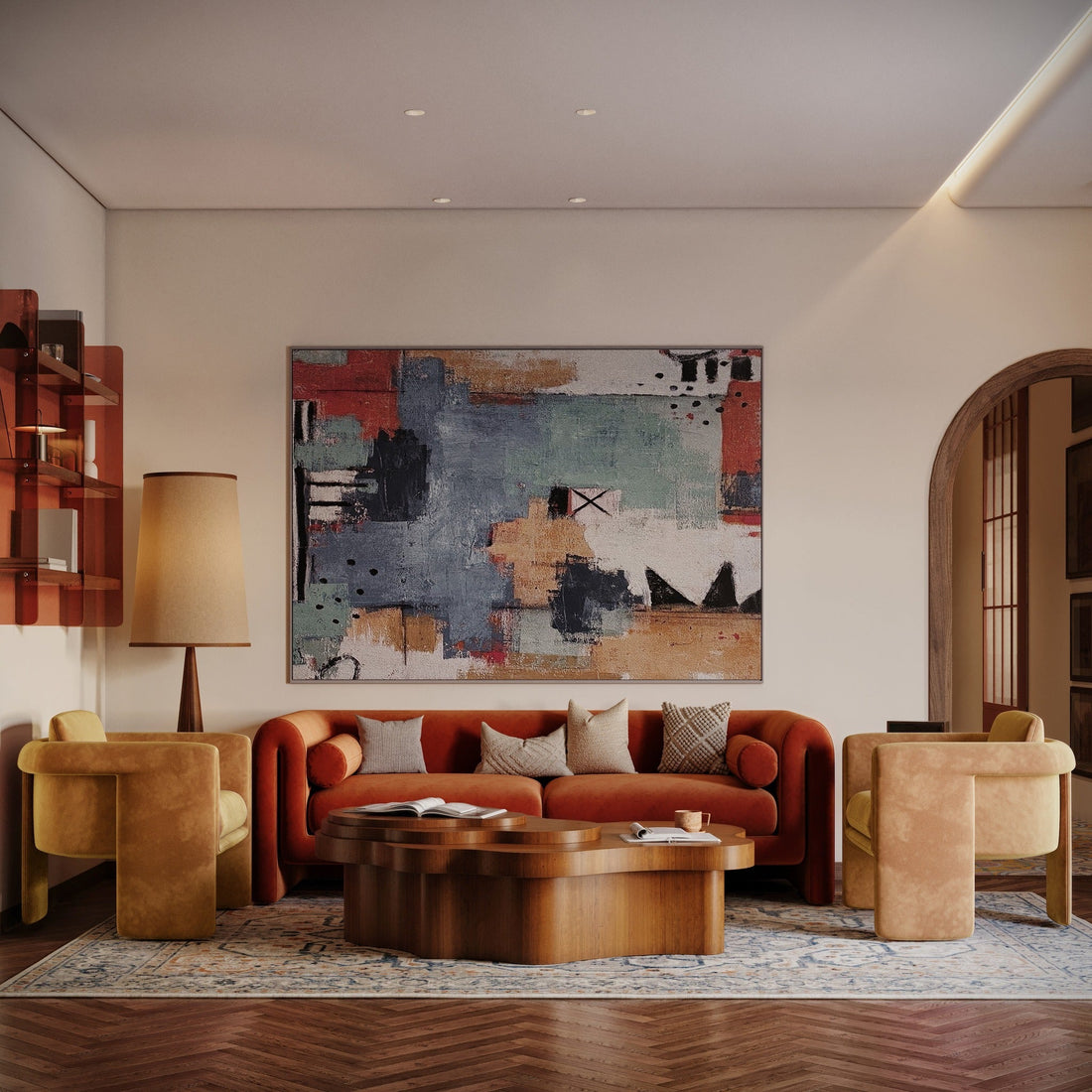 15 Red and Grey Living Room Ideas • Modern Aesthetic