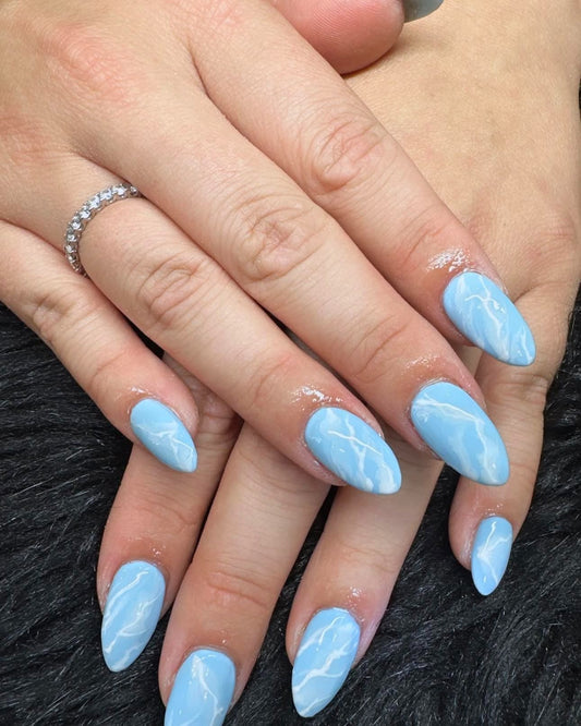 15 Fresh Light Blue Nail Ideas for 2026