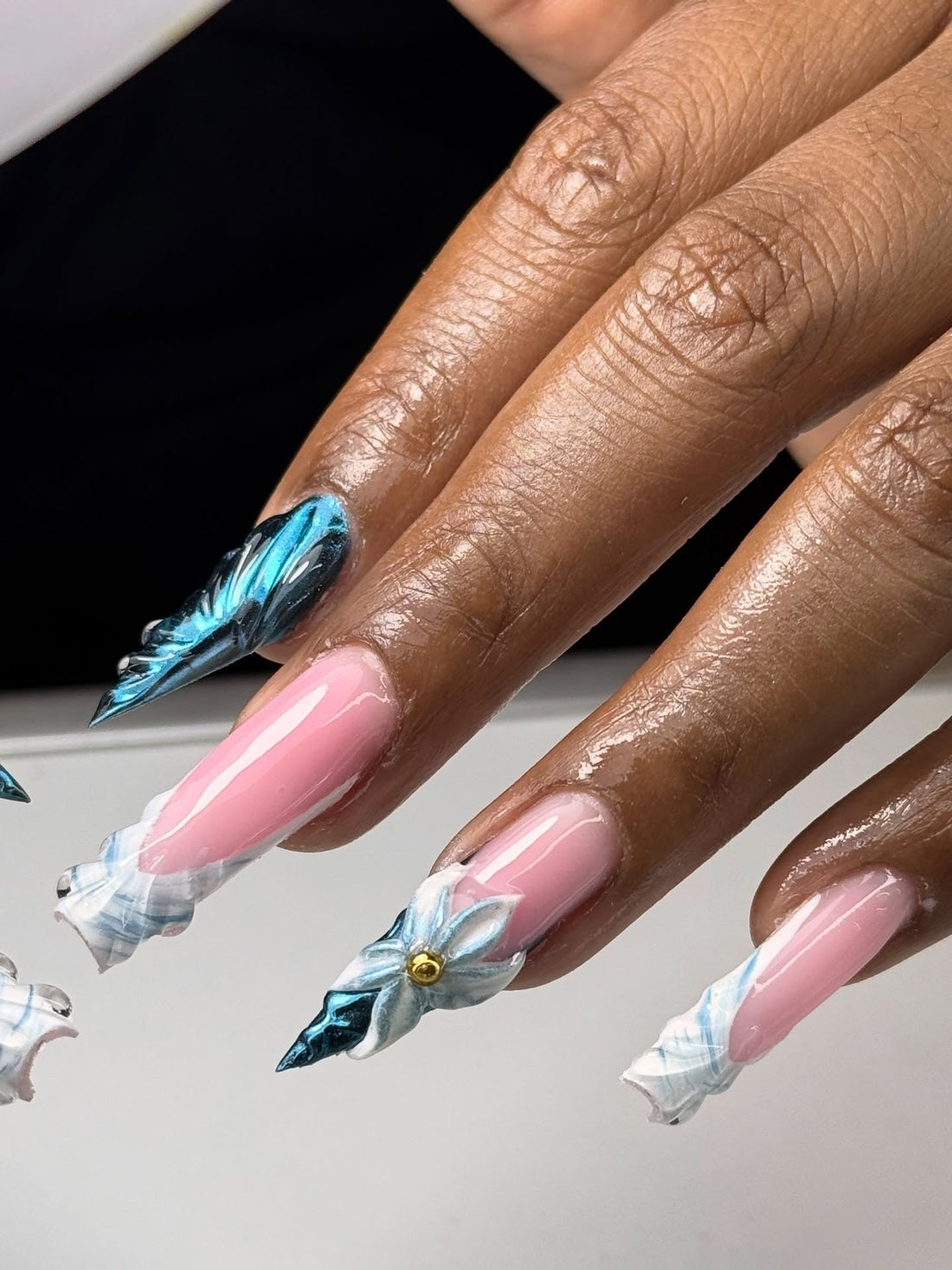 15 Elegant Pink and Blue Nail Ideas to Copy