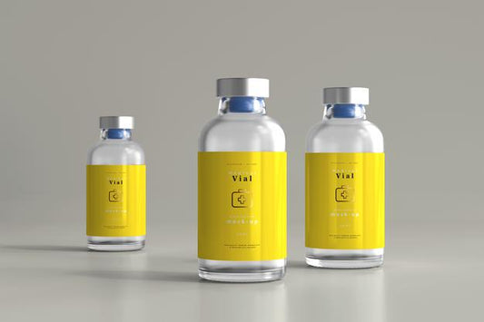 Free 25Ml Vial Bottle Mock Up Psd