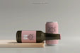Free 330Ml Medium Size Soda Or Beer Can And Bottle Mockup Psd