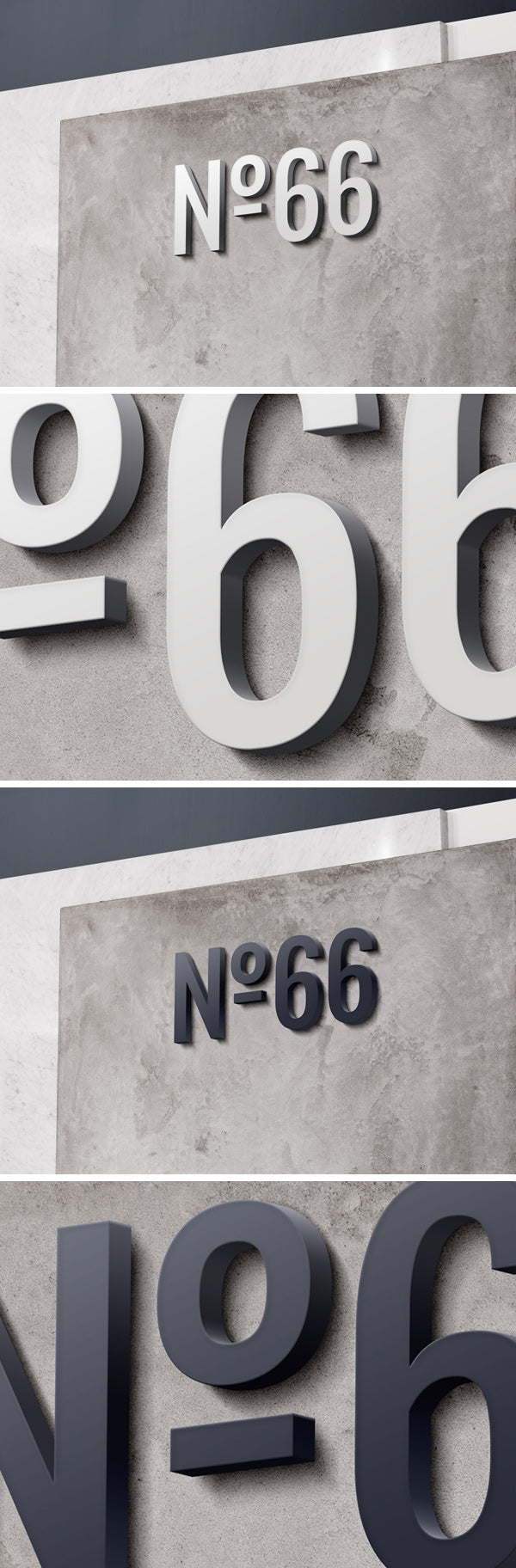 Free 3D Wall Logo Mockup #3