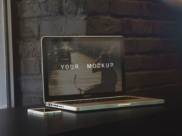 Free 5 Macbook Pro Mockups