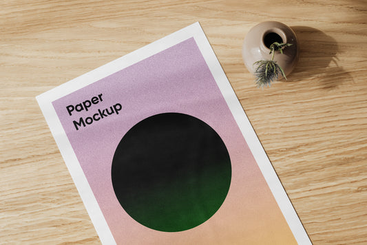 Free A4 Card Mockup