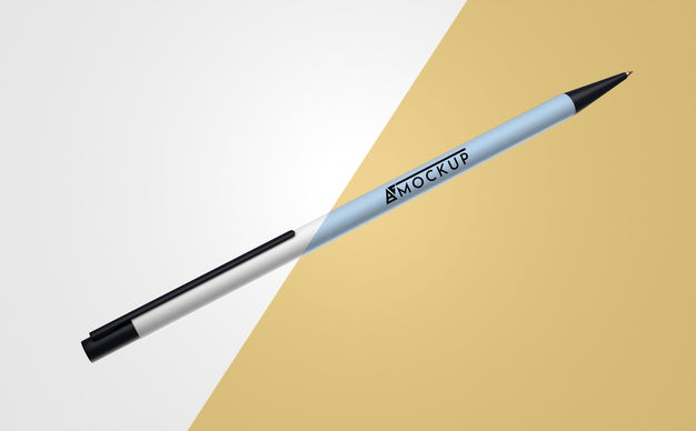 Free Abstract Mock-Up Merchandise With Single Pen Psd