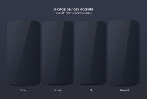 Free Android Devices Mockups (Nexus, Lg, Galaxy)