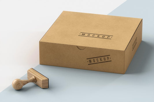 Free Assortment Of Stamp And Box Labeled Psd