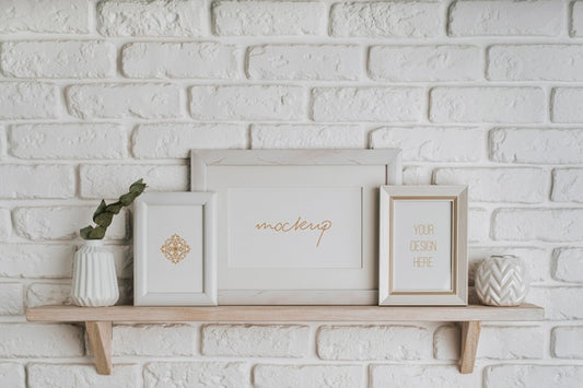 Free Assortment With Mock-Up Frame Indoors Psd