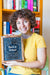 Free Back To School Concept With Girl Showing Slate Psd