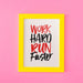 Free Back To School Mockup With Yellow Frame Psd
