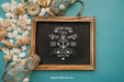 Free Beach Concept With Slate Psd