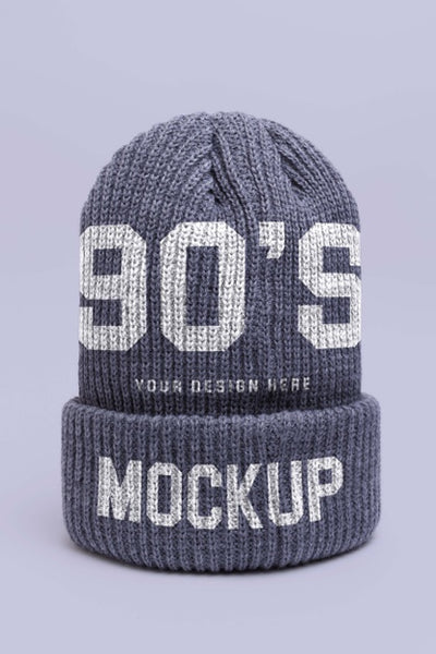 Free Beautiful Beanie Mockup Psd