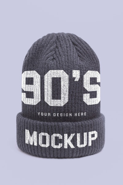 Free Beautiful Beanie Mockup Psd