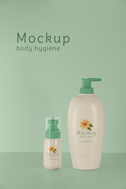 Free Beautiful Hygiene Product Packaging Mockup Psd