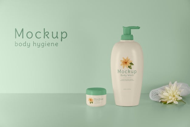 Free Beautiful Hygiene Product Packaging Mockup Psd