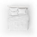 Free Bed Mockup With White Bed Headrest Psd