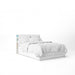 Free Bed With White Sheets Mockup Psd