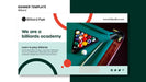 Free Billiard Concept Banner Mock-Up Psd