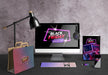 Free Black Friday Desktop Concept On Desk Psd