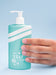 Free Blue Liquid Soap Bottle On Blue Background Psd