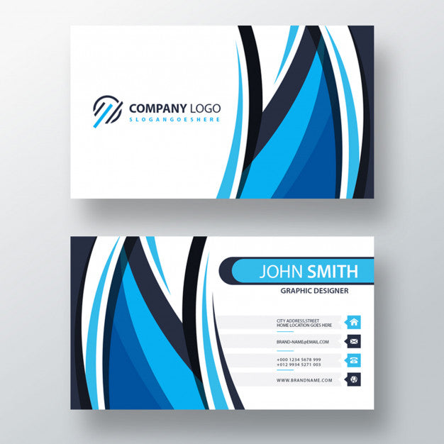 Free Blue Shape Psd Business Template Psd