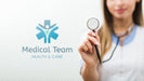 Free Blurred Woman Holding A Stethoscope Psd
