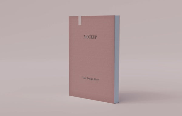 Free Book With Bookmark Design Mockup Psd