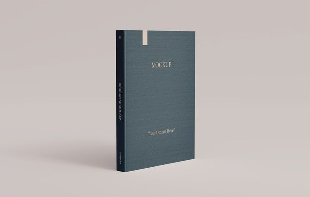 Free Book With Bookmark Design Mockup Psd