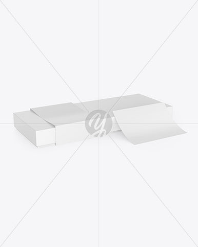 Free Box W/ Postcard Mockup