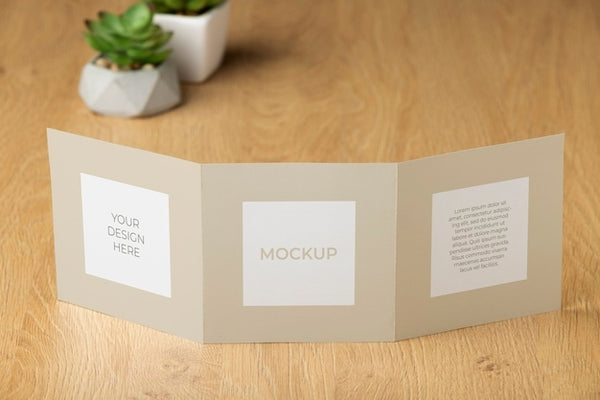 Free Brochure Mockup In Real Context Psd