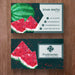 Free Business Card With Watermelone Psd
