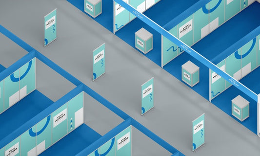 Free Business Stand And Booth Mock-Up Psd