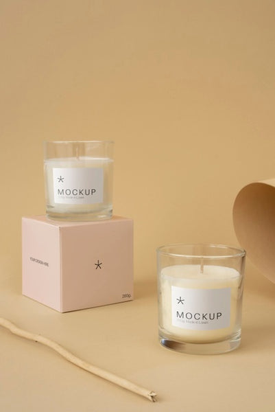 Free Candle Packaging Design Mockup Psd