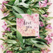 Free Card Mockup With Floral Valentines Day Concept Psd