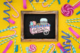 Free Celebration Decoration With Slate And Lollipop Psd