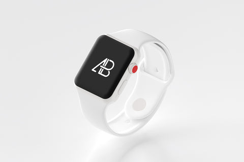 Free Ceramic Apple Watch Series 3 Mockup