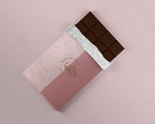 Free Chocolate Foil Wrapping Mock-Up Psd
