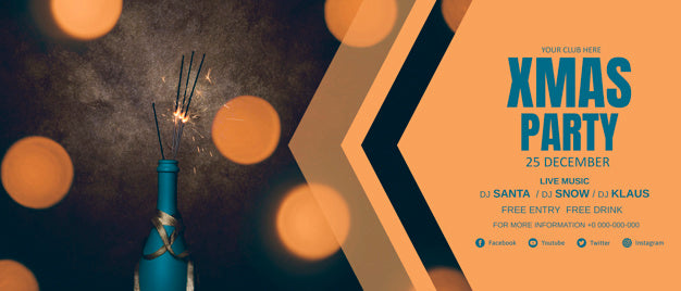 Free Christmas Banner Template Psd