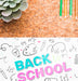 Free Close-Up Back To School Drawing Mock-Up Psd
