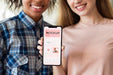 Free Close Up Women Holding Smartphone Psd