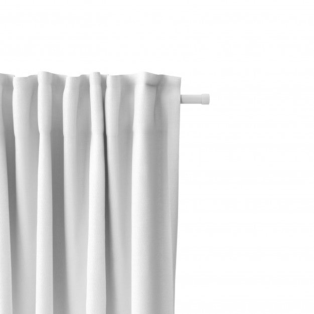 Free Closeup Of White Curtain Mockup Psd