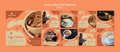 Free Coffee Concept Social Media Post Template Mock-Up Psd