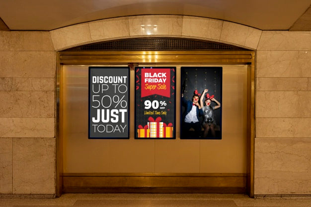 Free Collection Of Black Friday Mock-Ups Psd