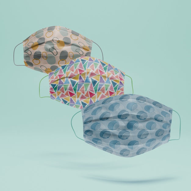 Free Collection Of Face Masks With Mock-Up Psd
