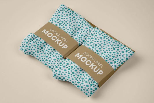 Free Color Socks Design Mockup Psd